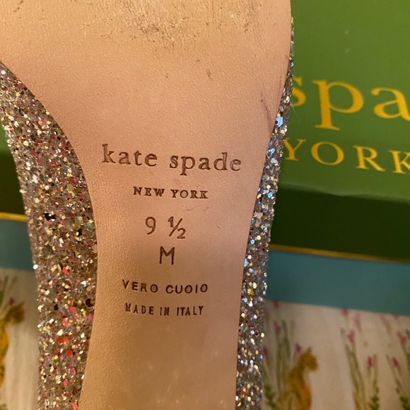 GLAMOUR! Iconic silver glitter Dolores pumps from Kate Spade. Best shoe EVER - Picture 8 of 13